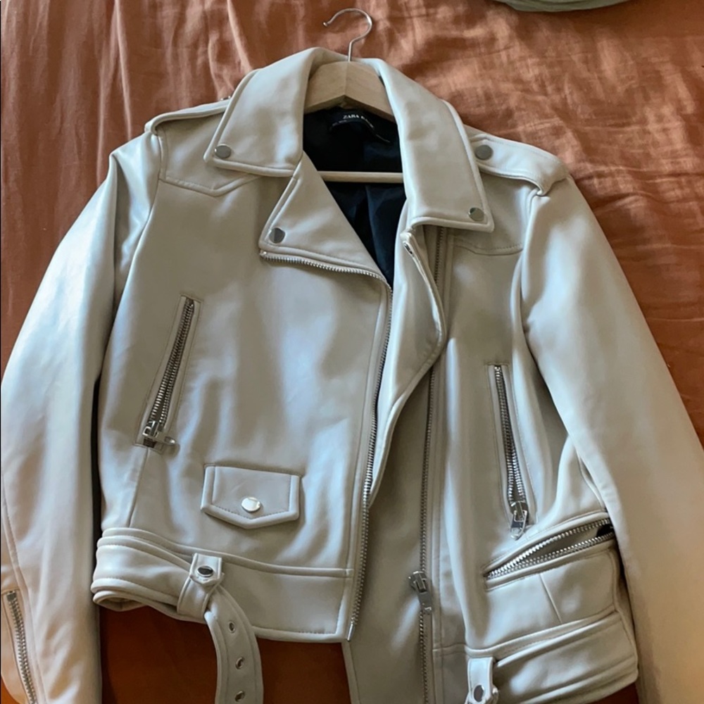 Zara Faux Leather Biker Jacket - image 1